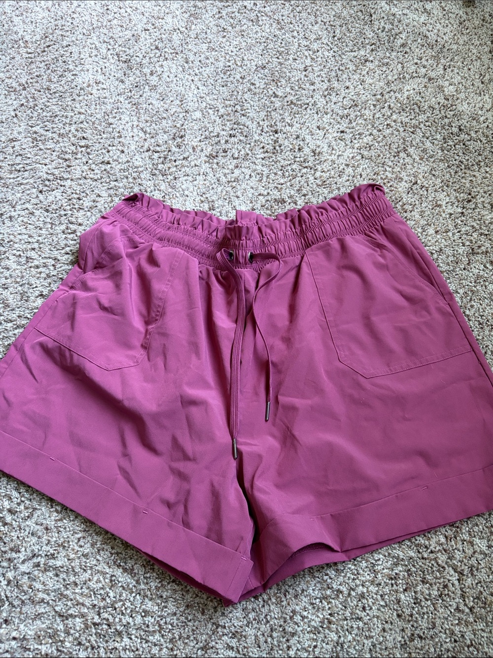 Danskin Women's Raspberry Drawstring Casual Shorts
